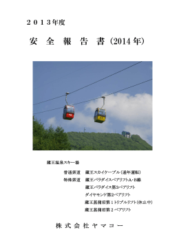 2013年度 安全報告書