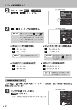 画質を初期値に戻す - Panasonic