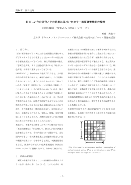 好ましい色の研究とその結果に基づいたカラー画質調整