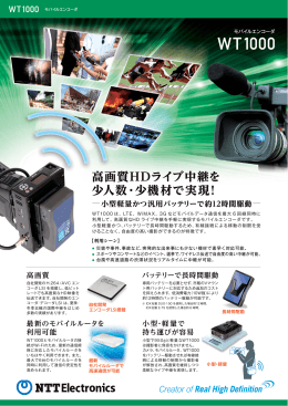 WT1000 - NTT エレクトロニクス