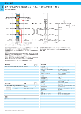 2チャンネルアナログ出力モジュール 0/4 ∼ 20 mA/DC 6 ∼ 18 V