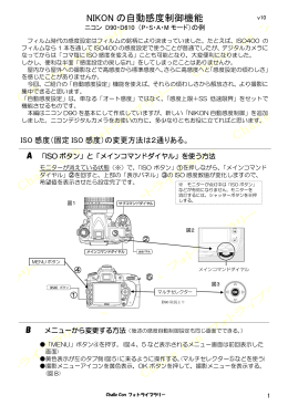 NIKON の自動感度制御機能 - Challe Con フォトライブラリー