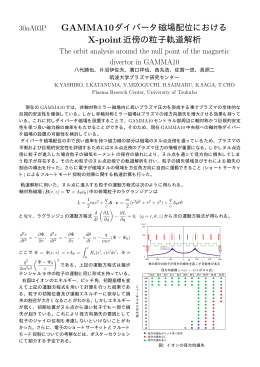 GAMMA10ダイバータ磁場配位における X