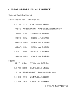 東京都精神障害者共同ホーム連絡会 24年度総会資料