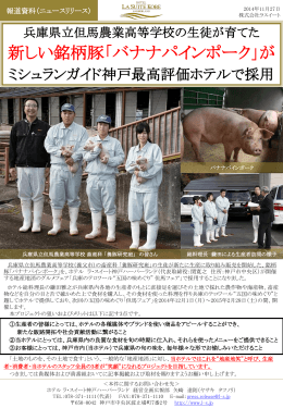 「高校生が育てた新銘柄豚バナナパインポークがミシュラン神戸最高評価