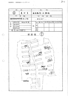 別添資料5 事業用地ボーリングデータ