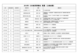 2015年 CDE岐阜研修会 東濃 （土岐会場）