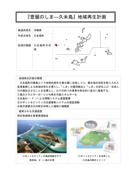『豊麗のしま―久米島』地域再生計画