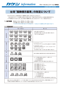 台湾「服飾表示基準」の改訂について
