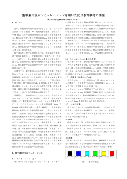 集中豪雨浸水シミュレーションを用いた防災教育教材の開発