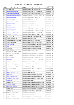 会員名簿2015 - 日本保険仲立人協会