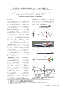 室蘭工大の小型超音速飛行実験機（オオワシ）の操舵空力特性