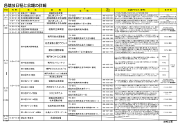 各競技日程と会場の詳細 - 第44回全国ろうあ者体育大会in徳島