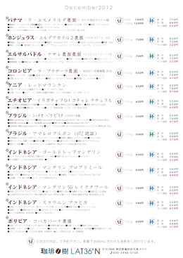 豆のラインナップ2012 12 No.02