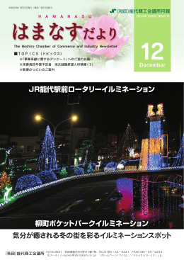 気分が癒される冬の街を彩るイルミネーションスポット JR能代駅前