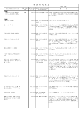 教 育 研 究 業 績