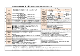 高砂事業部 求人票（2016年卒業予定者）