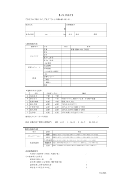 【ADL評価表】