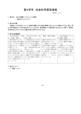 「堀川を作った人々」指導案