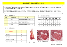 牛肉の格付けの仕組みについて（PDF：190KB）