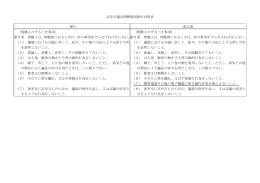 奈良市議会傍聴規則の一部改正について（新旧対照表）