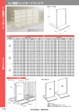 UL 両面バックボードゴンドラ