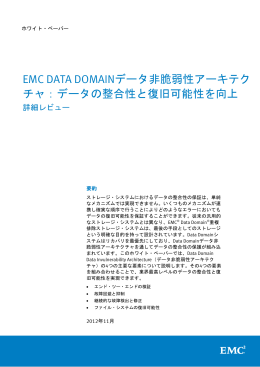 Data Domainデータ非脆弱性アーキテクチャ
