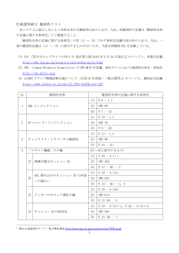 仕様書別紙2 脆弱性リスト