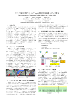 民生用衛星測位システムの脆弱性軽減方法の開発