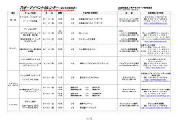スポーツイベント情報 - 公益財団法人 神戸市スポーツ教育協会