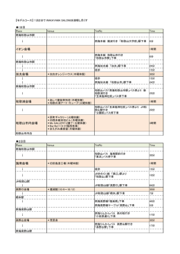 おすすめ周遊コース一泊二日
