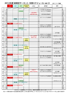 2012年度 新東京サーキット 年間スケジュール ver.3