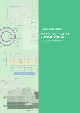 ナノインプリントにおける VUV洗浄・改質技術
