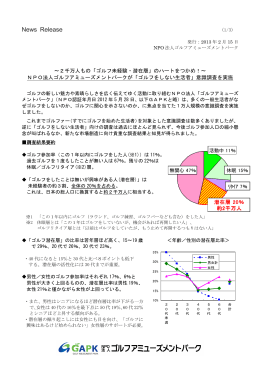 調査内容はこちら - ゴルフアミューズメントパーク