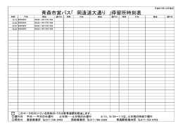 青森市営バス「 岡造道大通り 」停留所時刻表