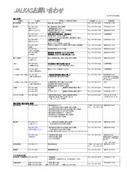 輸入貨物 輸出貨物・国内貨物・郵便 その他関係部署