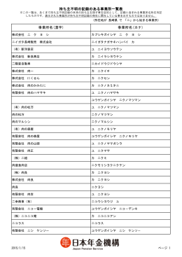 事業所名(カナ)
