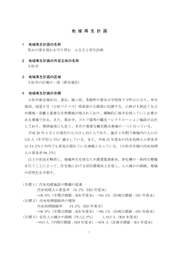 地 域 再 生 計 画