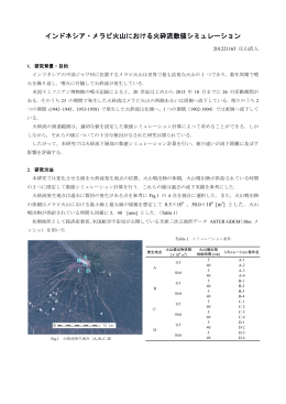 インドネシア・メラピ火山における火砕流数値シミュレーション