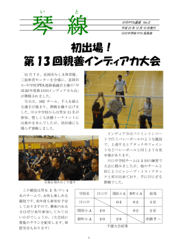 第13回親善インディアカ大会 初出場！