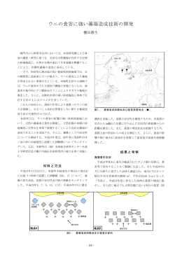 ウニの食害に強い藻場造成技術の開発