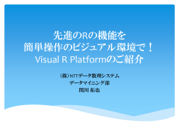 Visual R Platformのご紹介
