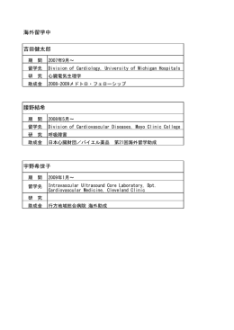 海外留学中 吉田健太郎 腰野結希 宇野希世子