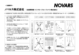 ノバルス株式会社 - Jump Start Nippon