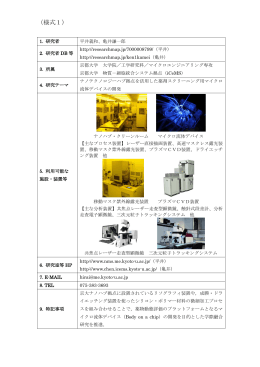 ナノテクノロジーハブ拠点を活用した薬剤スクリーニング用