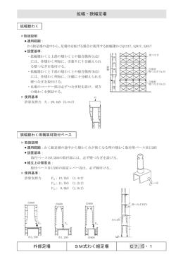 拡幅建わく・狭幅建わく用横架材取付ﾍﾞｰｽ