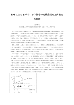 迫田和之 ”SPS におけるパイロット信号の高精度到来方向推定 の評価”