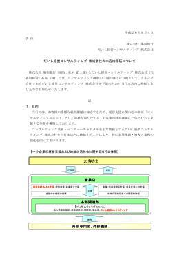 だいし経営コンサルティング 株式会社の本店内移転について