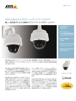 AXIS Q6032-E PTZドームネットワークカメラ