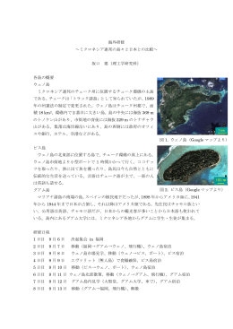 海外研修 ～ミクロネシア連邦の島々と日本との比較～ 坂口 建（理工学